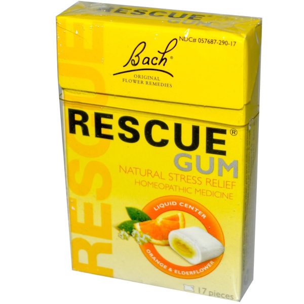 Bach Original Flower Essences Rescue Gum Orange & Elder Flower 17 Pieces For Cheap