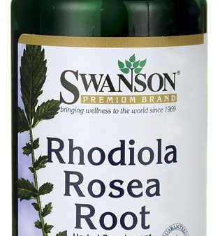 Swanson Premium Rhodiola Rosea Root 400mg 100 Capsules Online Hot Sale