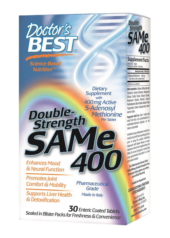 Doctor s Best SAMe 400 Double Strength 30 Enteric Coated Tablets on Sale