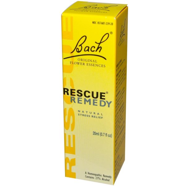 Bach Original Flower Essences Rescue Remedy Natural Stress Relief 20 ml 0.7 fl oz For Cheap