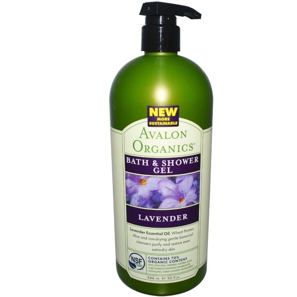 Avalon Organics Bath & Shower Gel Lavender (946ml) Online Hot Sale