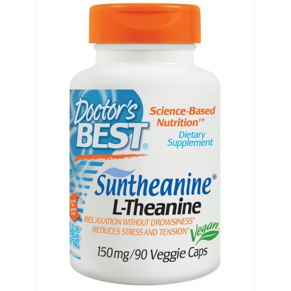 Doctor s Best SunTheanine L-Theanine 150mg 90 Veggie Caps For Sale