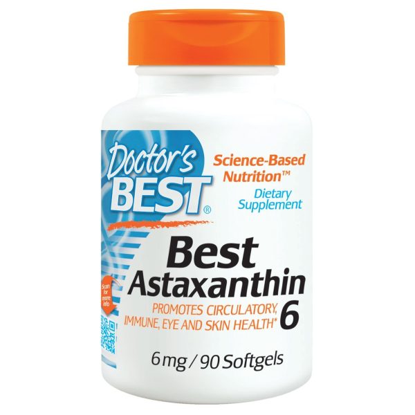 Doctor s Best Best Astaxanthin 6, 6mg, 90 Softgels Online Sale