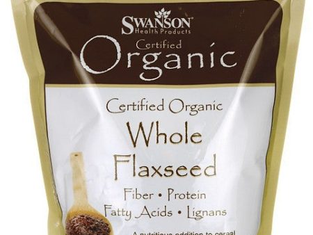 Swanson Certified Organic Whole Flaxseed 425gm Online Sale