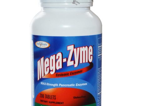 Enzymatic Therapy, Mega-Zyme, Systemic Enzymes, 200 Tablets Hot on Sale