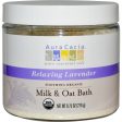 Aura Cacia Soothing Organic Milk & Oat Bath Relaxing Lavender (276g) Fashion