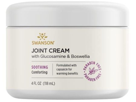 Swanson Premium Joint Cream with Glucosamine & Boswellia 118ml 4 fl oz For Cheap