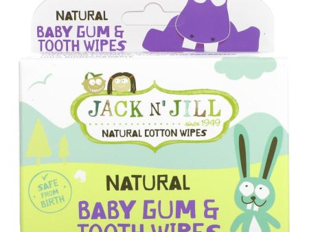 Jack n  Jill, Natural Baby Gum & Tooth Wipes, 25 Individually Wrapped Wipes Online Sale