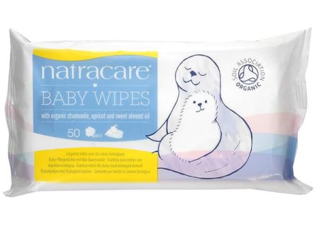 Natracare, Baby Wipes with Organic Chamomile, Apricot and Sweet Almond Oil, 50 Wipes For Cheap