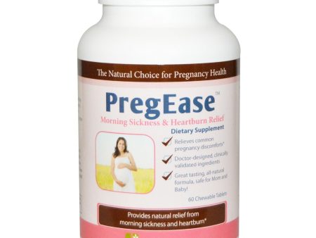 Fairhaven Health, PregEase, Morning Sickness & Heartburn Relief, 60 Chewable Tablets For Sale