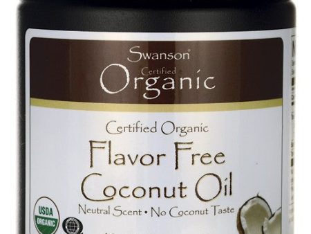 Swanson Certified Organic Flavour Free Coconut Oil 454gm Online now