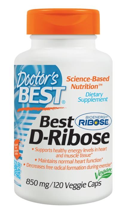 Doctor s Best Best D-Ribose 850mg 120 Veggie Capsules Supply