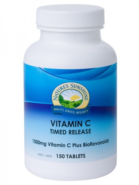 Nature s Sunshine Vitamin C Plus Bioflavonoids Timed Release 1000 mg 150 Tablets Supply