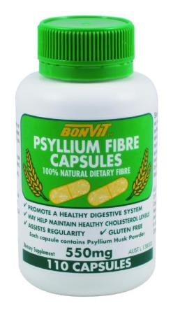 Bonvit Psyllium Fibre Capsules 550mg 110 Capsules Cheap