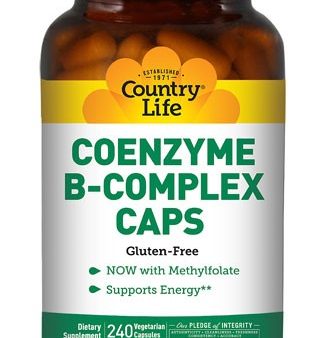 Country Life Gluten Free Coenzyme B-Complex Caps 240 Veggie Capsules Hot on Sale