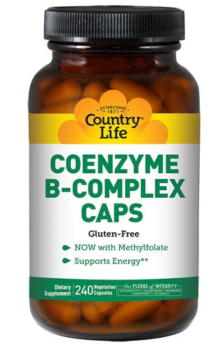 Country Life Gluten Free Coenzyme B-Complex Caps 240 Veggie Capsules Hot on Sale