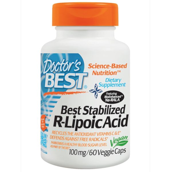 Doctor s Best, Best Stabilised R-Lipoic Acid, 100 mg, 60 VCaps Fashion