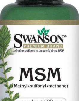 Swanson MSM 500 Mg 100 Capsules - Mineral Supplement Online