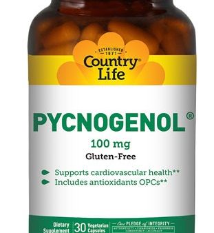 Country Life, Gluten Free, Pycnogenol, 100 mg, 30 Veggie Capsules For Cheap