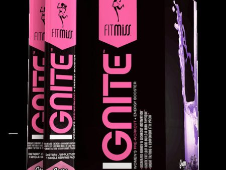 FitMiss Ignite Women s Pre-Workout & Energy Booster Grape 28 Servings on Sale