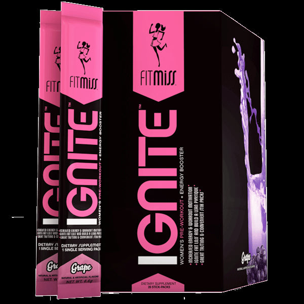 FitMiss Ignite Women s Pre-Workout & Energy Booster Grape 28 Servings on Sale