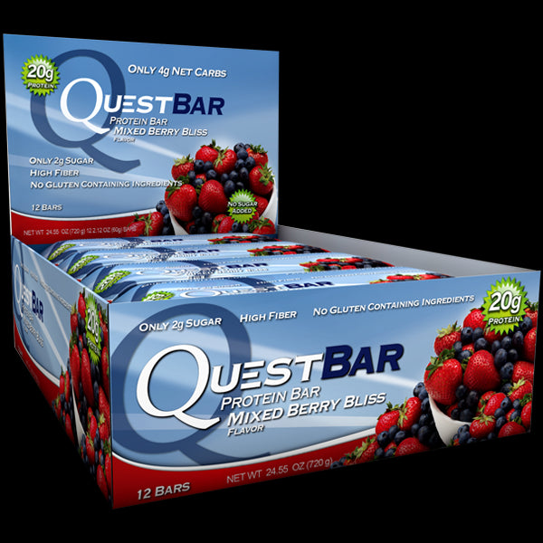 Quest Nutrition Protein Bar Mixed Berry Bliss 12 Bars 60g Each Cheap