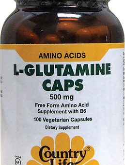 Country Life Gluten Free L-Glutamine Caps 100 Veggie Capsules For Cheap