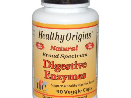 Healthy Origins, Digestive Enzymes, Broad Spectrum, 90 Veggie Capsules Online Sale