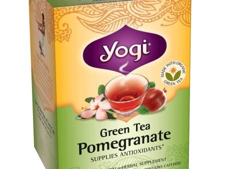 Yogi Tea, Green Tea with Pomegranate, With Caffeine, 16 Tea Bags, 32gs Sale