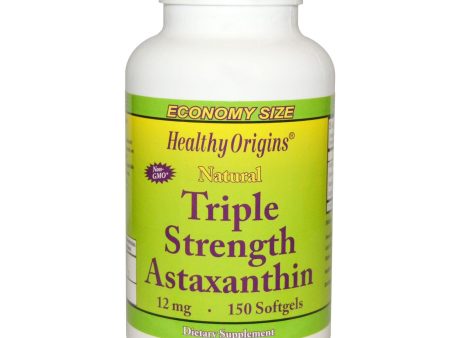 Heathy Origins, Triple Strength Astaxanthin, 12 mg, 150 Softgels Online now