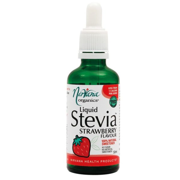 Nirvana Organics, Stevia, Liquid, Strawberry, 50 ml Online Sale