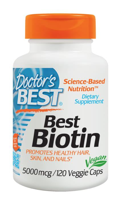 Doctor s Best Best Biotin 5000mcg 120 VCaps - Dietary Supplement Cheap