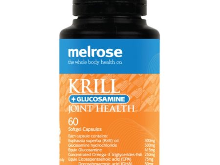 Melrose Krill + Glucosamine Joint Health 60 Softgels Cheap