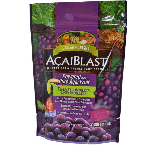 Garden Greens, Acai Blast, Acai Soft Chews, 30 Soft Chews Online now