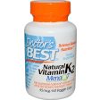 Doctor s Best, Natural Vitamin K2, Mena Q7, 45mcg, 60 VCaps Online