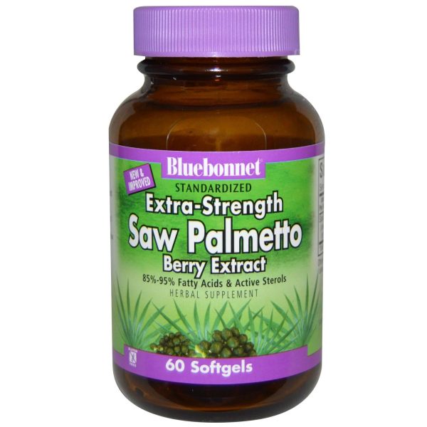 Bluebonnet Nutrition Standardised Extra-Strength Saw Palmetto Berry Extract 60 Softgels Sale