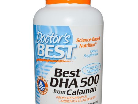 Doctor s Best, DHA 500, Calamari, 500mg, 180 Softgels For Sale