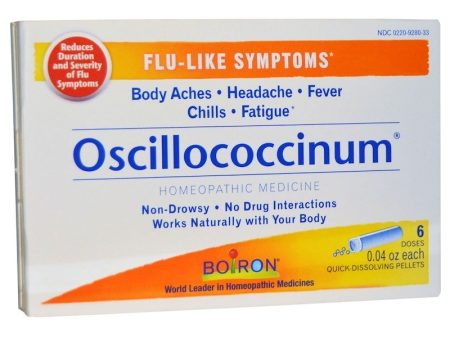 Boiron, Oscillococcinum, Flu-Like Symptoms, 6 Doses, 0.04 oz Each Hot on Sale