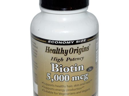 Healthy Origins Biotin 5000mcg 150 VCaps - Dietary Supplement Online Sale