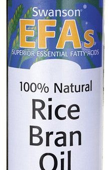 Swanson EFAs 100% Natural Rice Bran Oil 474ml - Natural Supplement Discount