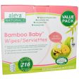 Aleva Naturals, Bamboo Baby Wipes, Ultra Sensitive, Value Pack, 216 Wipes Hot on Sale