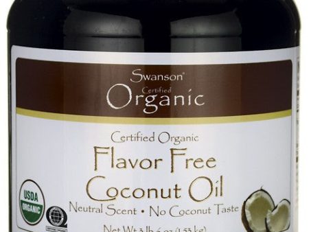 Swanson Certified Organic Flavour Free Coconut Oil 1.53kg Cheap