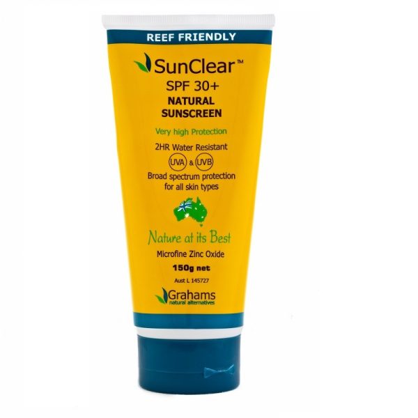 Graham s, Natural Sun-Clear, Sunscreen, SPF 30 +, 150 g For Cheap