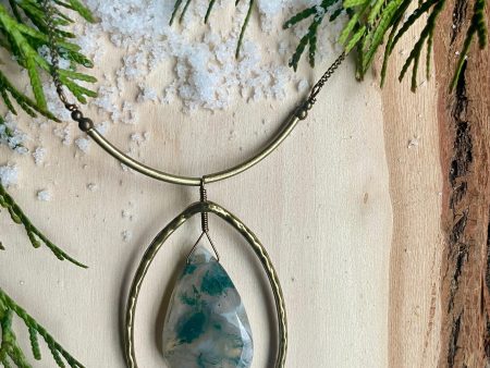 Framed Moss Agate Fashion