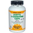 Country Life, Gluten Free, Acetyl L-Carnitine Caps, 500 mg, 120 Veggie Capsules Hot on Sale