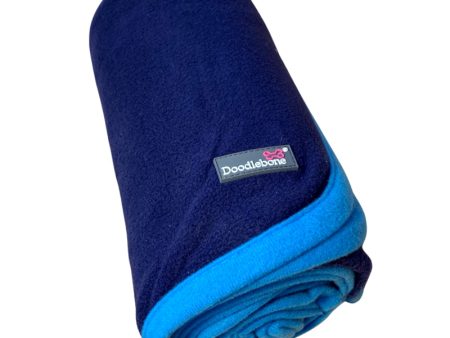 Doodlebone Fleece Dog Blanket Navy Blue Fashion