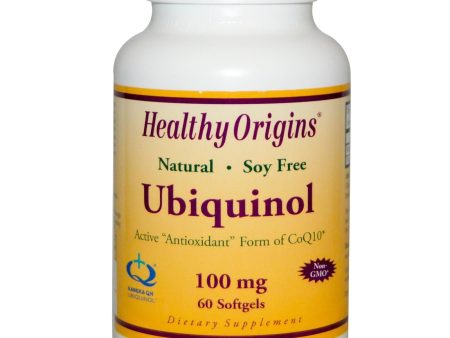 Healthy Origins Ubiquinol Kaneka QH Soy Free & Non GMO 100 mg 60 softgels Online Hot Sale