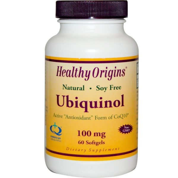 Healthy Origins Ubiquinol Kaneka QH Soy Free & Non GMO 100 mg 60 softgels Online Hot Sale