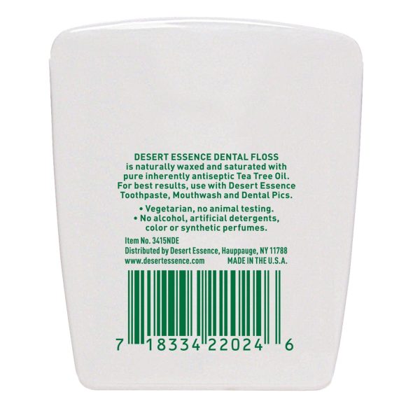 Desert Essence Tea Tree Oil Dental Floss Waxed (45.7m) Fashion