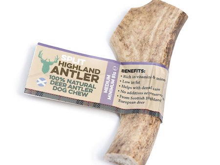 Antos 100% Natural Antler Dog Treats Split Antler Medium 51-80g on Sale